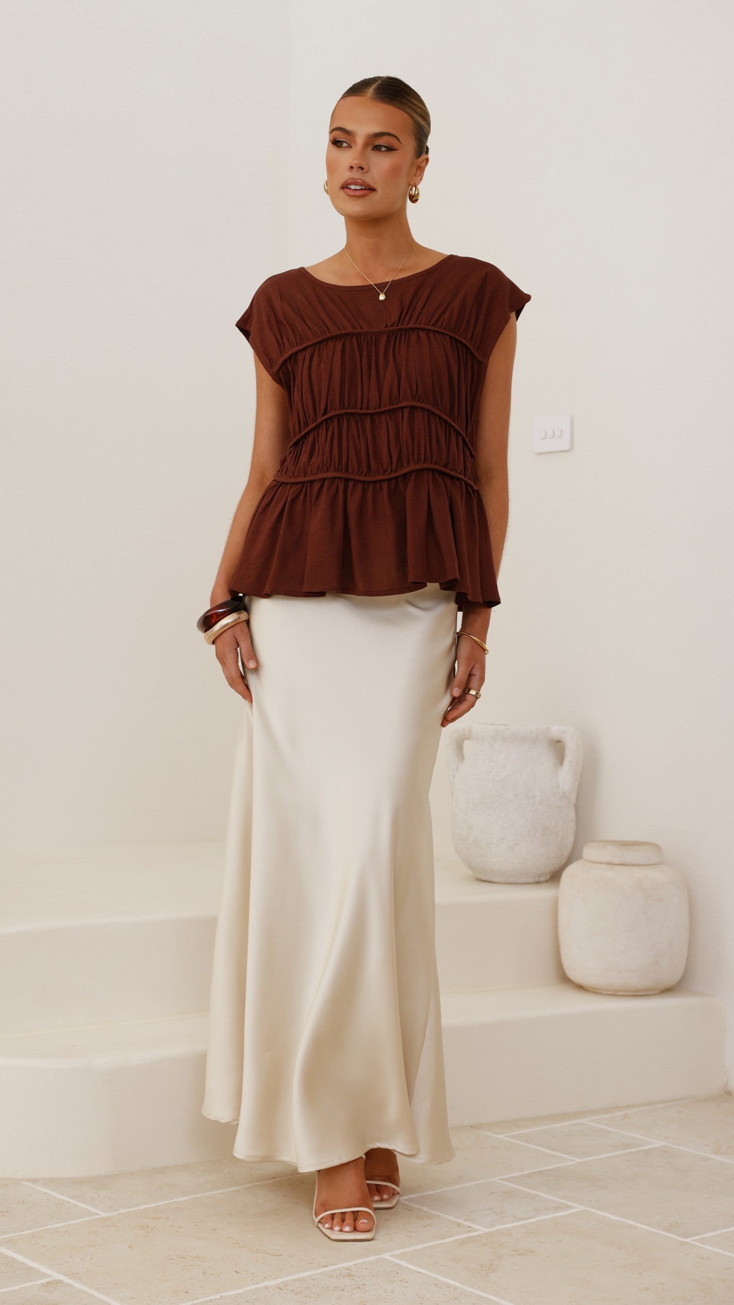 Evelyn Top - Chocolate