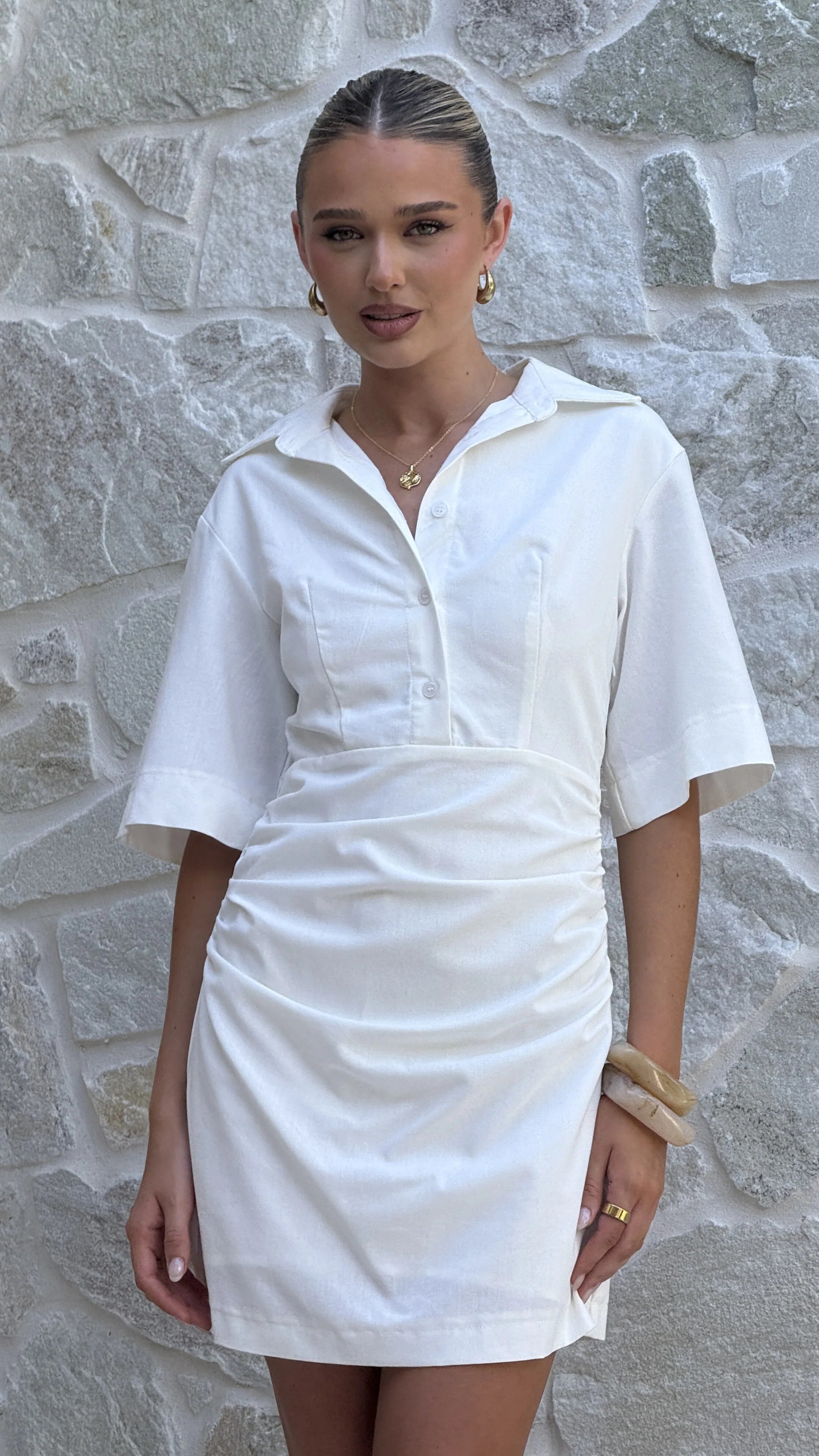 Sydney Mini Dress - White