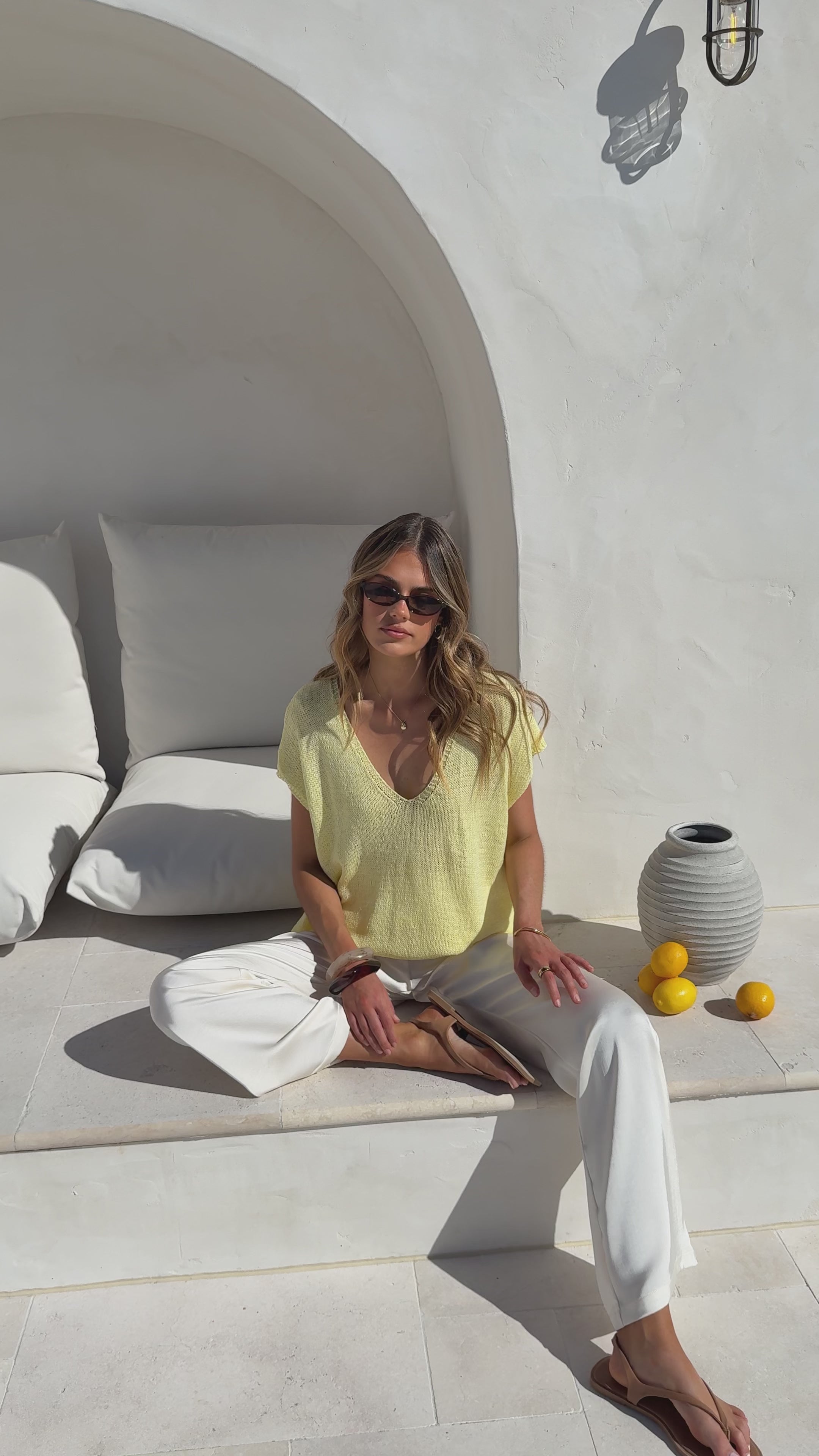 Stelaria Knit Top - Yellow